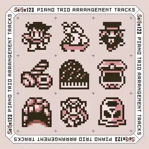 SaGa 1·2·3 Piano Trio Arrangement Tracks + Across the "SaGa" cover
